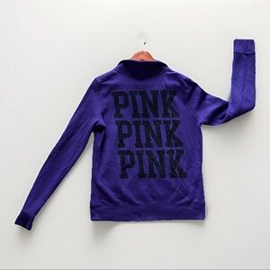 Purple PINK Victoria's Secret Stacked PINK Logo Y2K 2011